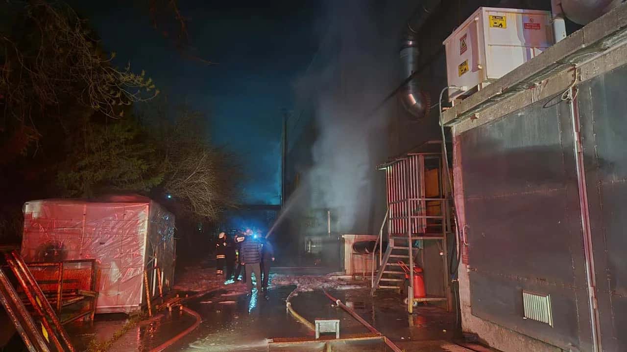 Tekirdağ’da Vana Fabrikasında Yangın Çıktı!